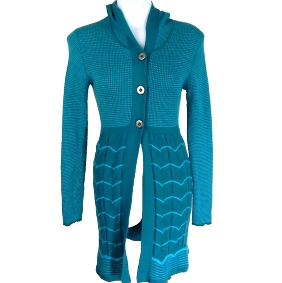 Title Nine Delilah Wool Blend Longline Cardigan - Picture 1 of 4